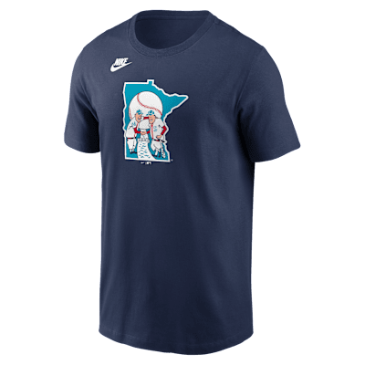 Minnesota Twins Cooperstown Team Logo Men's Nike MLB T-Shirt. Nike.com